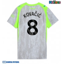 Camisa de Futebol Manchester City Mateo Kovacic #8 Equipamento Alternativo Mulheres 2025-26 Manga Curta